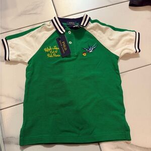 Polo by Ralph Lauren Kids Green and White Polo Shirt